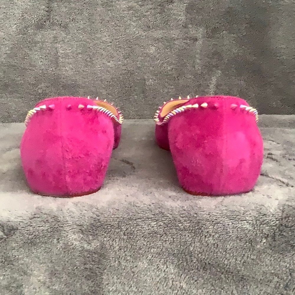 Christian Louboutin Anjalina Flat suede Fuchsia - Picture 11 of 14